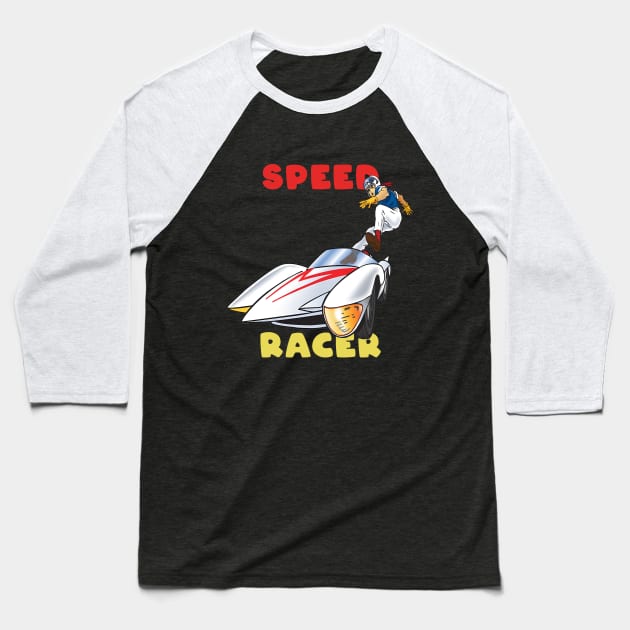 SPEED RACER MARCH 5 Baseball T-Shirt by lazymost